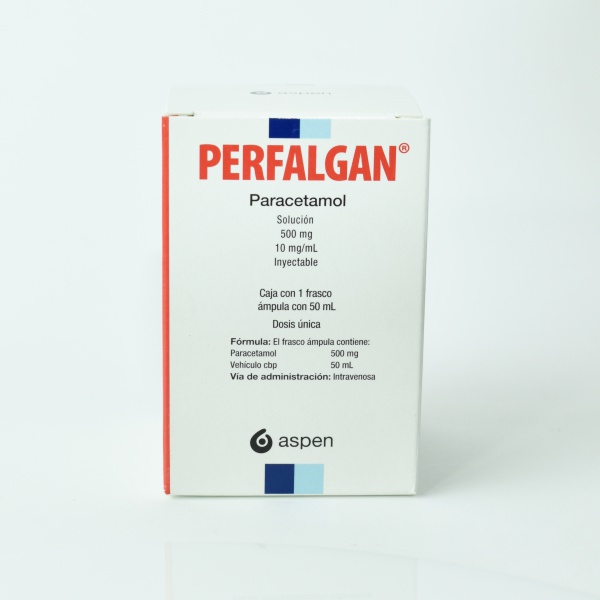 Perfalgan paracetamol solución 500mg - 10mg-ml inyectable - Anepro.com.mx